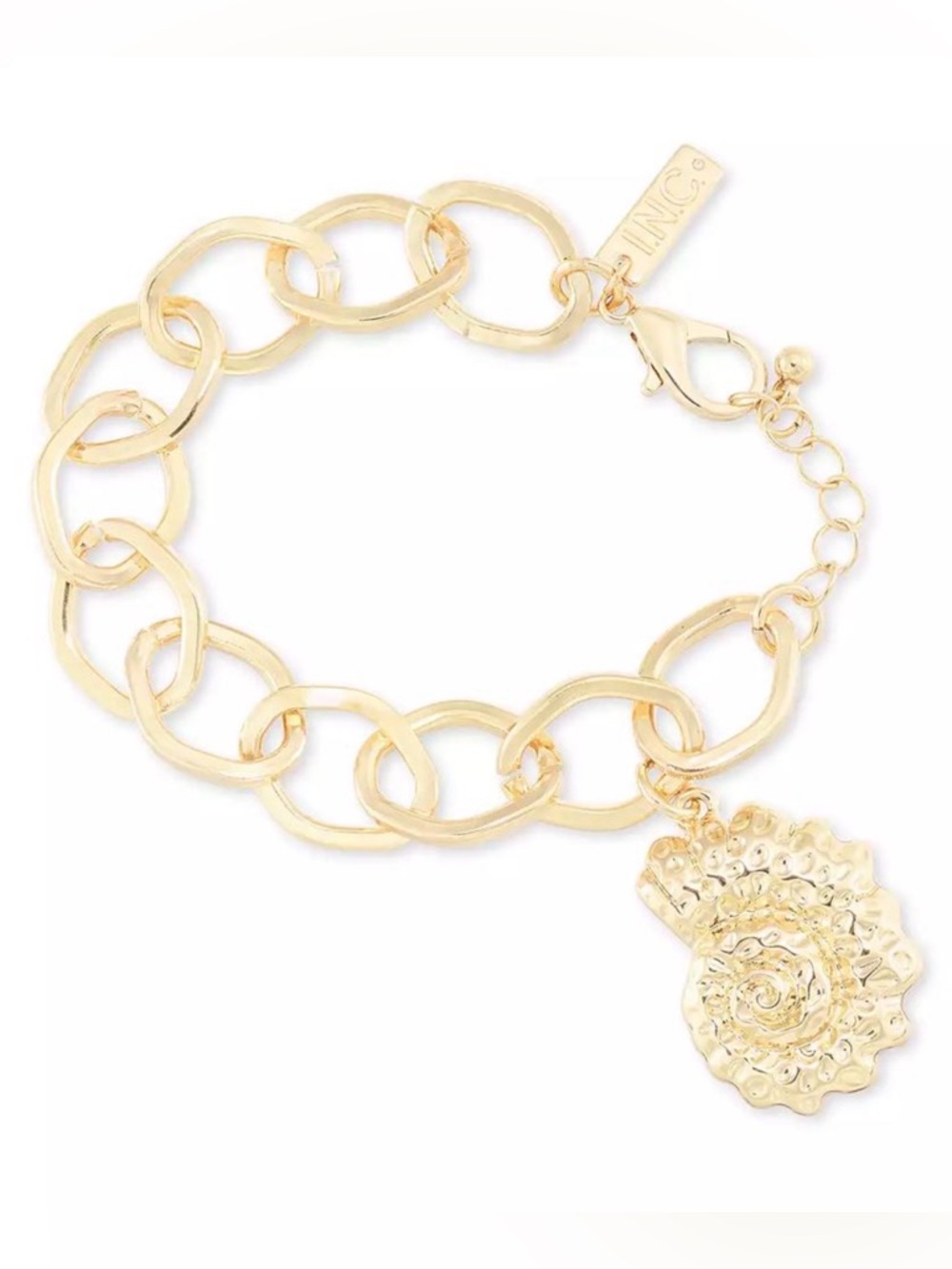 INC Gold Shell Charm Bracelet NEW